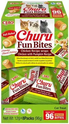 INABA CHURU FUN BITES CHICKEN WRAPS CHICKEN /PUMPKIN