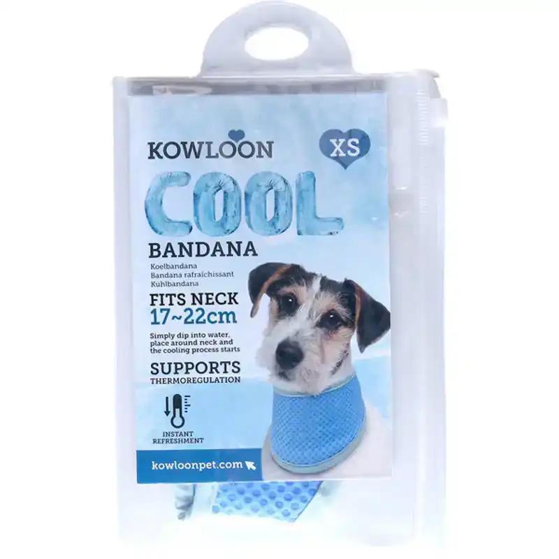 KOWLOON COOL BANDANA BLAUW XS 20-30CM