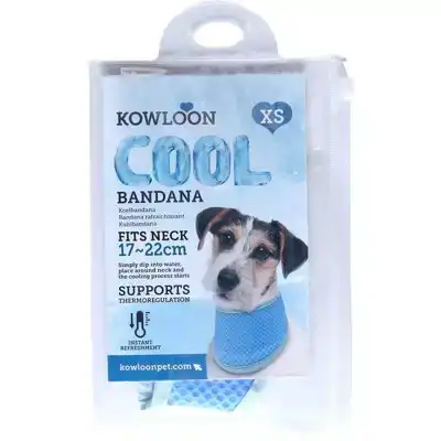 KOWLOON COOL BANDANA BLAUW XS 20-30CM