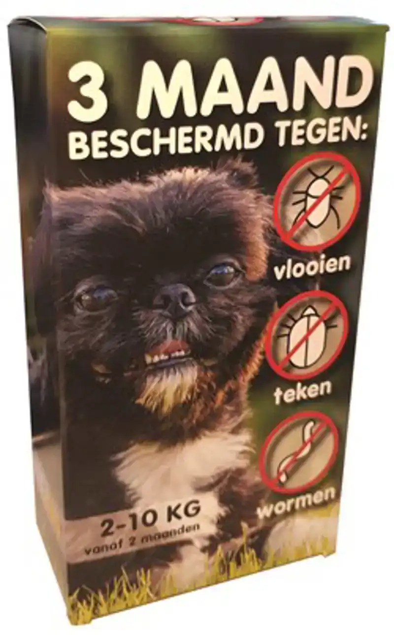 COMBIBOX ANTI-VLO, TEEK EN WORM 2-10KG HOND