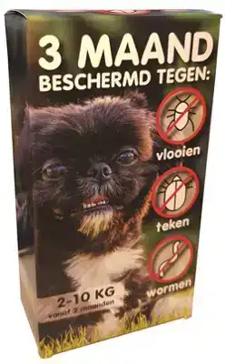 COMBIBOX ANTI-VLO, TEEK EN WORM 2-10KG HOND