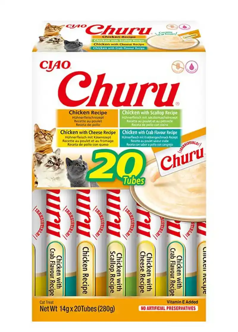 INABA CHURU MULTIPACK BOX CHICKEN 20ST