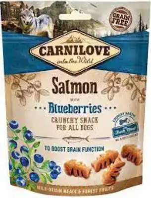 CARNILOVE CRUNCHY SNACK SALMON WITH BLUEBERRIES 200GR