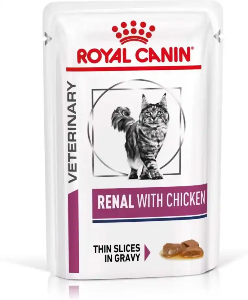 ROYAL CANIN RENAL ZAKJE MET KIP 85 GRAM