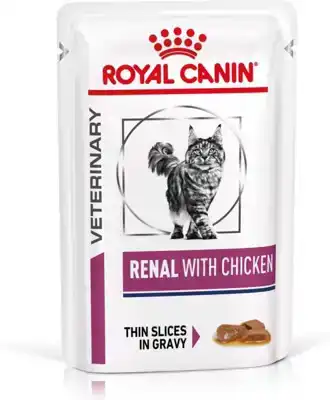 ROYAL CANIN RENAL ZAKJE MET KIP 85 GRAM