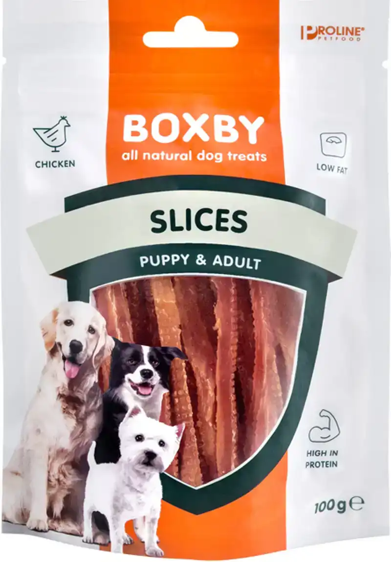 PROLINE BOXBY SLICES DOGS 100GR