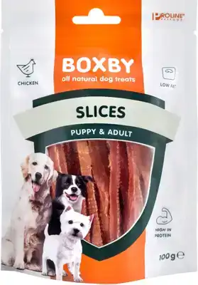 PROLINE BOXBY SLICES DOGS 100GR