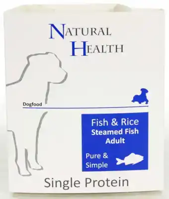 NH DOG STEAMED FISH & RICE 395 GR