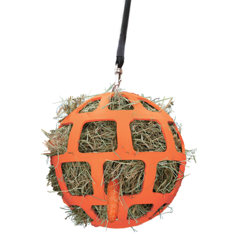 HAY SLOWFEEDER FUN AND FLEX 22 CM ORANJE