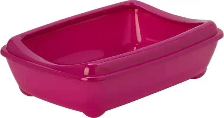 KATTENBAK+RAND 42CM HOT PINK