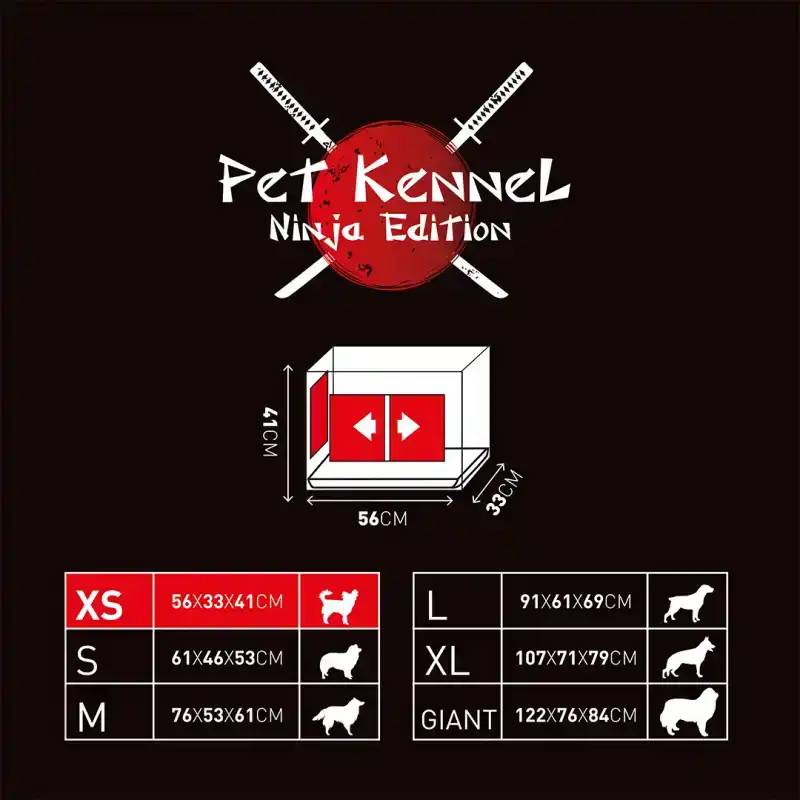 LR HUISKENNEL SCHUIFDEUR 56X33X41 CM ZWART