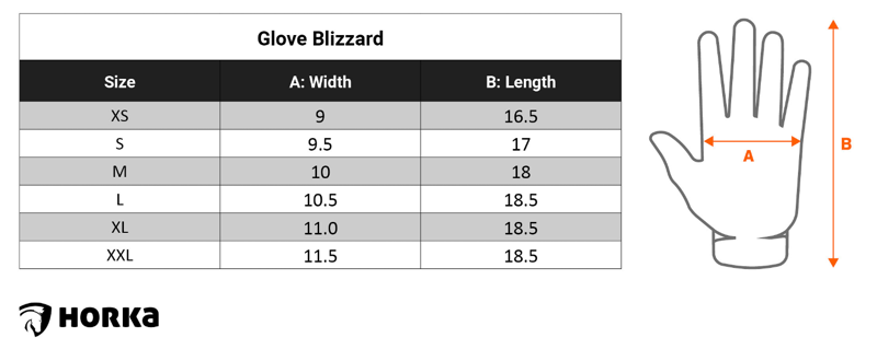 HORKA VERWARMBARE RIJHANDSCHOENEN WINTER XS ZWART