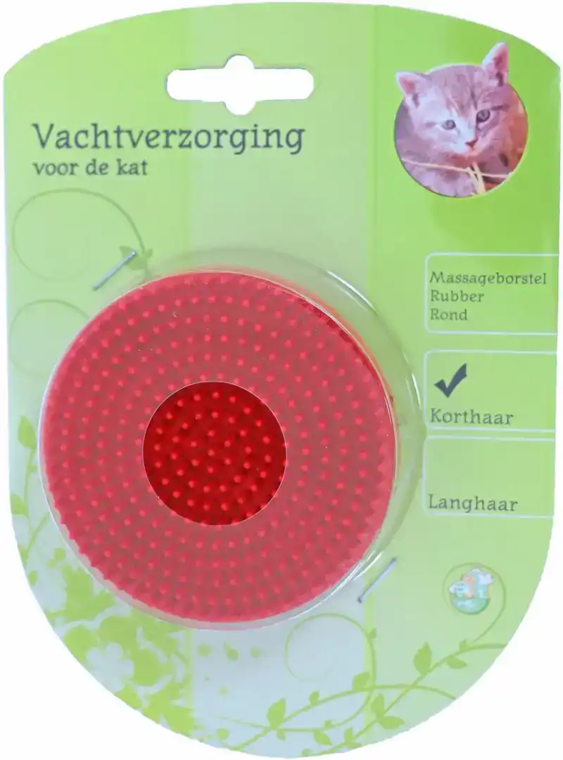 RUBBER MASSAGE BORSTEL KAT ROND