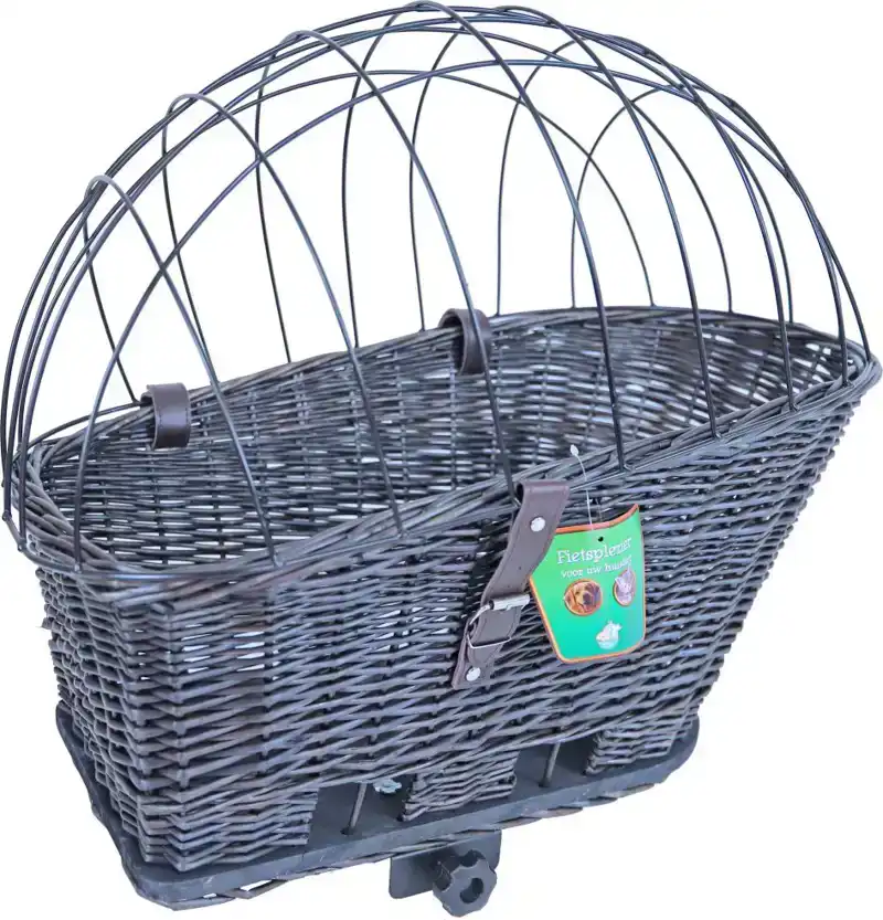 FIETSMAND RIET 42/57CM+REK GRIJS
