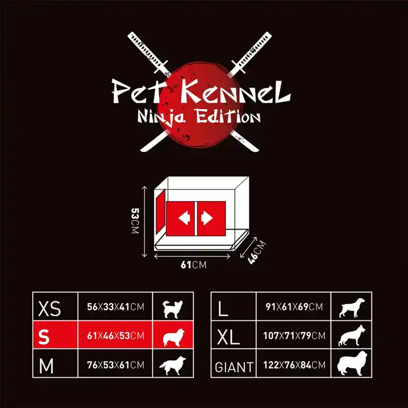 LR HUISKENNEL SCHUIFDEUR 61X46X53 CM ZWART