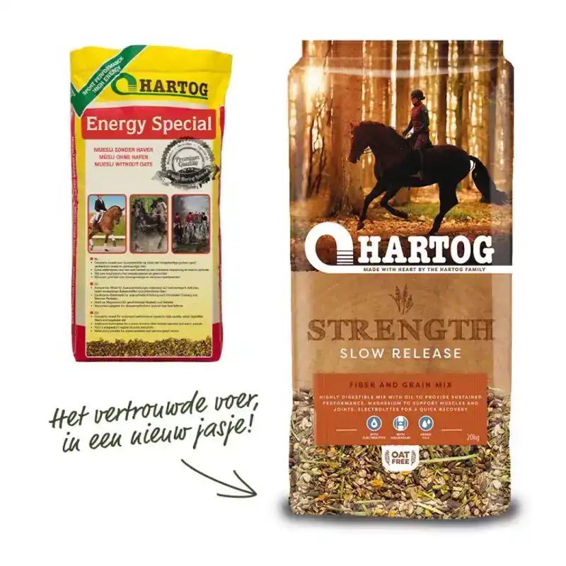 HARTOG STRENGTH GRANENMIX ZONDER HAVER 20KG
