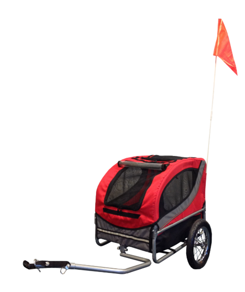 FIETSKAR MEDIUM RUN ROOD/GRIJS